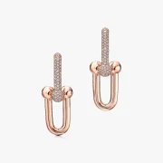 گوشواره سیمی طلا 18 عیار